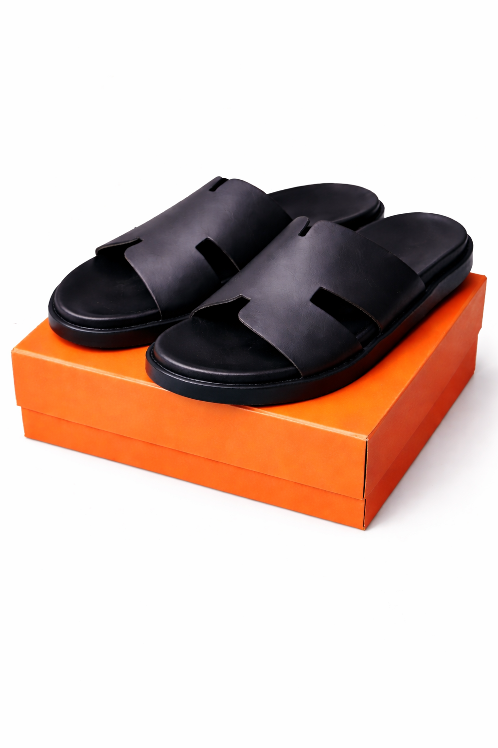 Sandales Hermès Noir – Élégance & Confort Premium